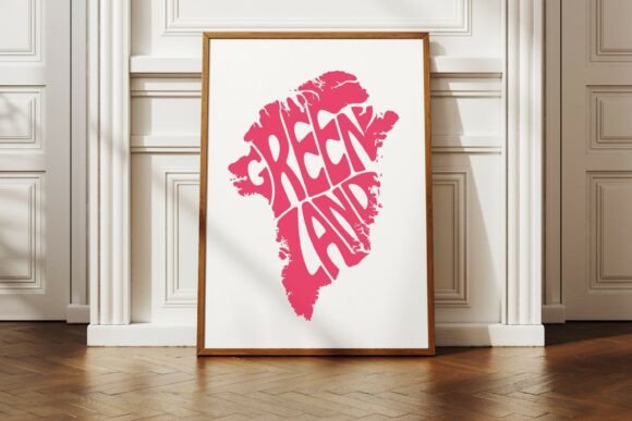 Download Greenland Word Art SVG Cut File - Word Collection