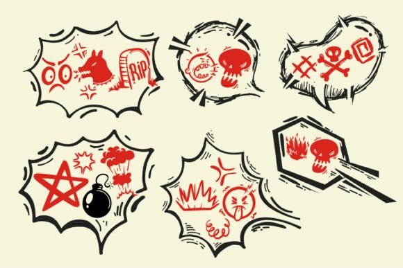 Download Comic Speech Bubble with Swear Words - Word Collection