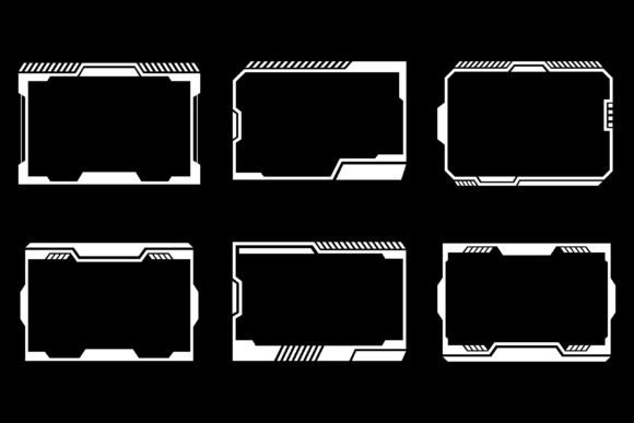 Download Set of Geometric Frames Cyberpunk - Frame Collection