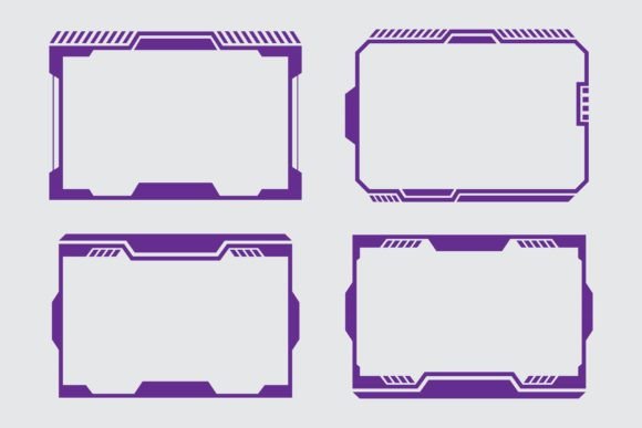 Download Purple Frames Geometric Futursitic - Frame Collection
