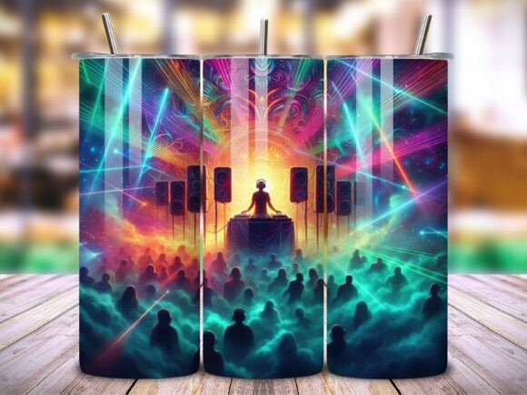Download DJ Music Party Nightlife Tumbler Wrap V1 - Party Collection