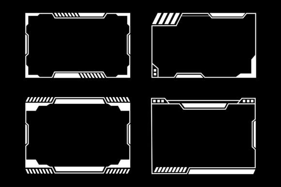 Download Set of Futuristic Frames Overlay - Premium Resources
