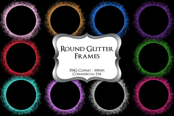 Download Round Glitter Frames Clipart - Frame Collection