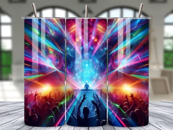 Download DJ Music Party Nightlife Tumbler Wrap - Party Collection