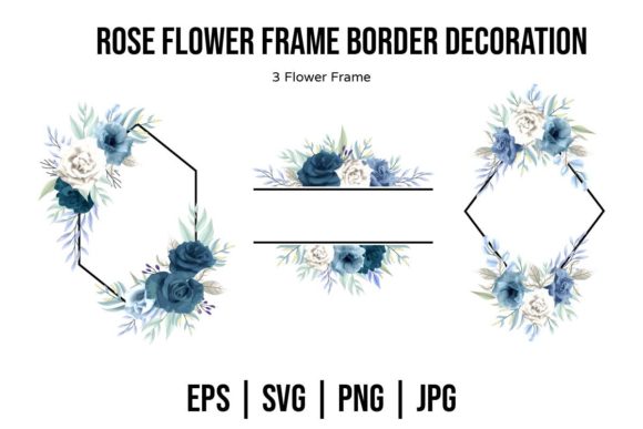 Download Rose Floral Frame Decoration Set - Frame Collection