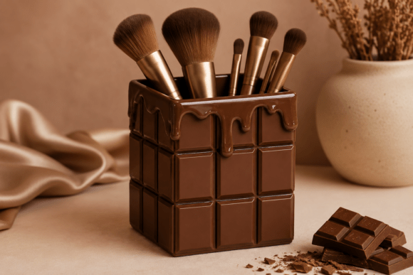 Download Chocolate Bar Drip Makeup Brush Holder - Bar Collection