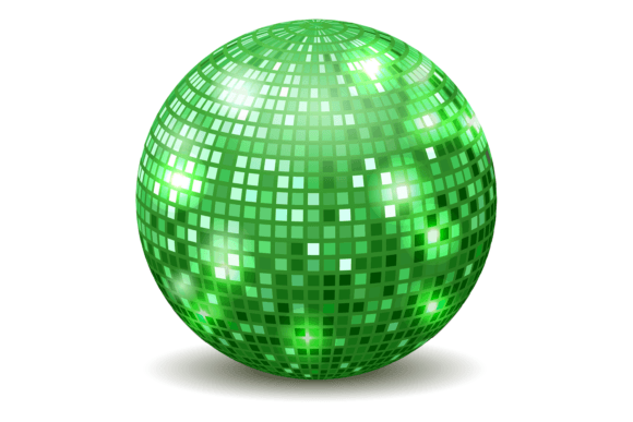 Download Green Mirror Ball. Nightclub Dance Party - Party Collection