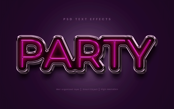 Download Party Light Editable Text Effect Style - Party Collection